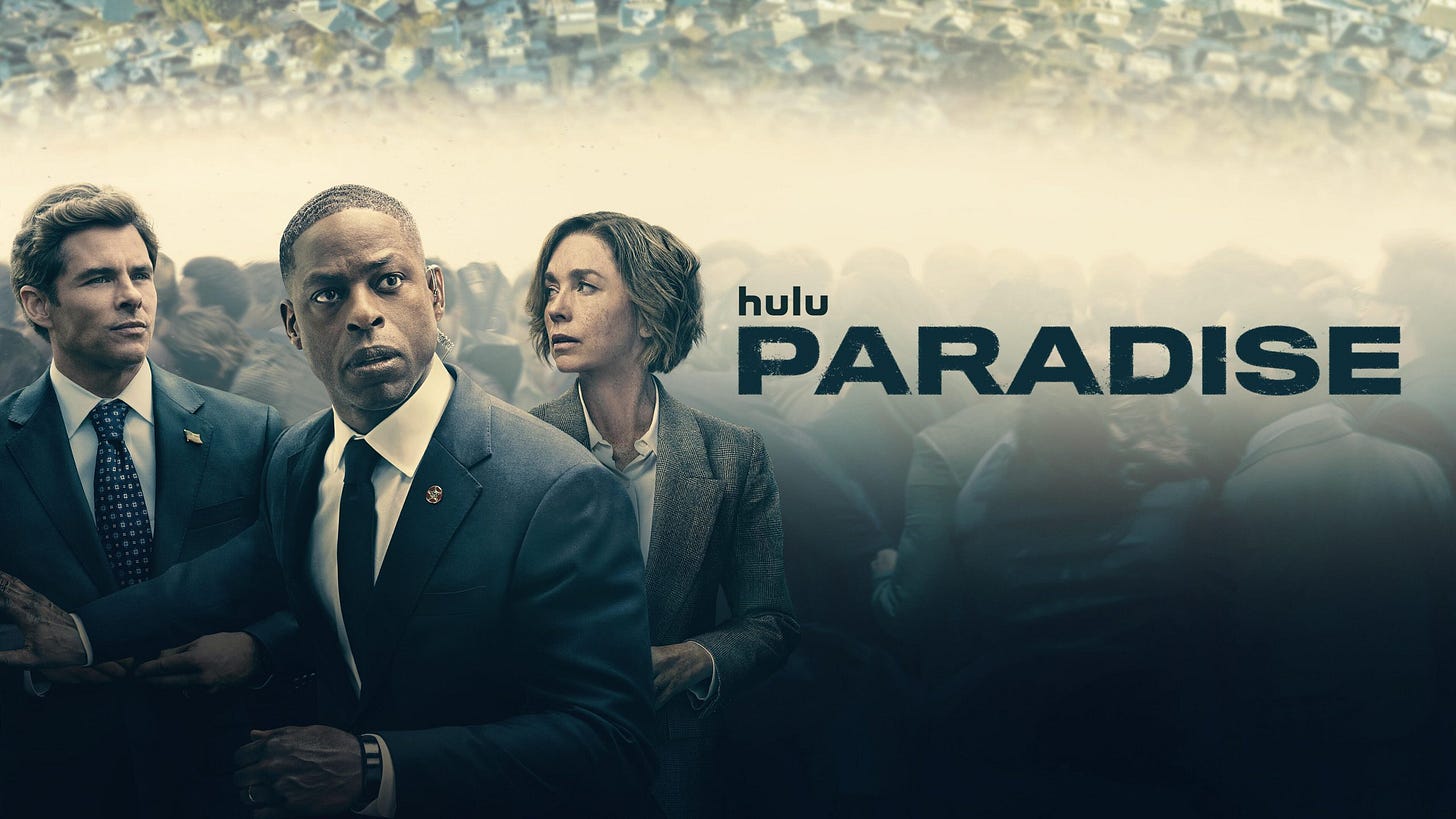 Paradise - Hulu Review | Double Take TV Newsletter | Jess Spoll