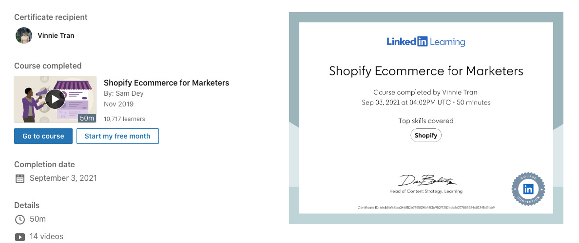 Khoá học về Shopify cho marketer