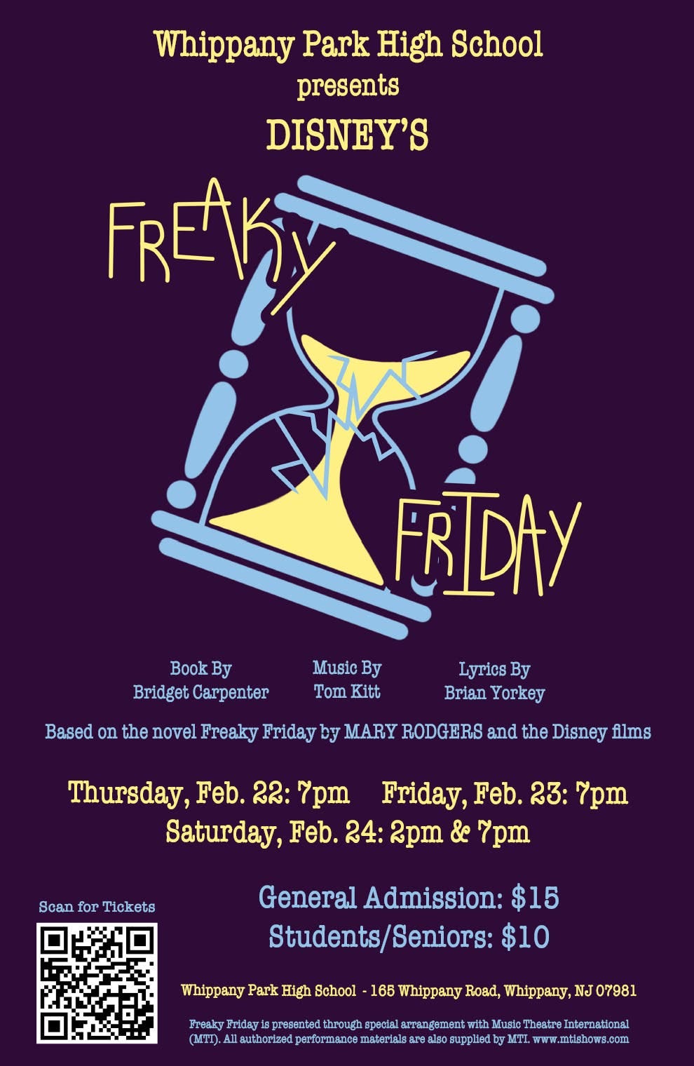 Whippany Park High School Theatre Presents Freaky Friday, The Musical