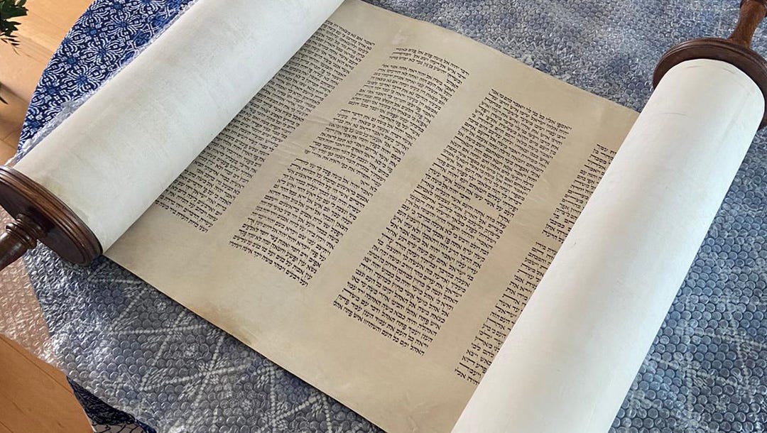 Open Torah scroll