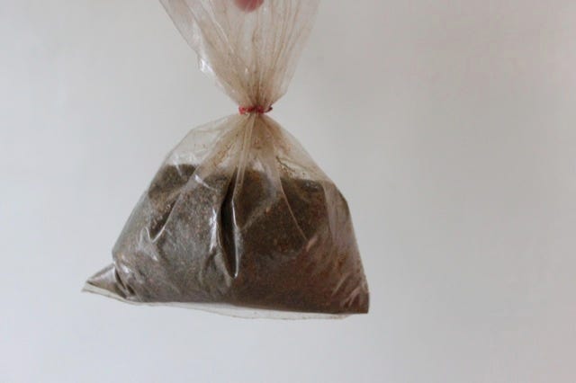 old bag of Za'atar spice