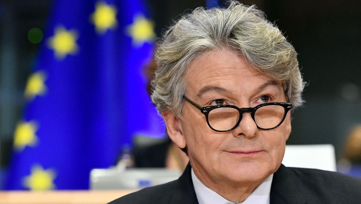 Thierry Breton : "Il est faux de considérer que l'Europe est en retard ...