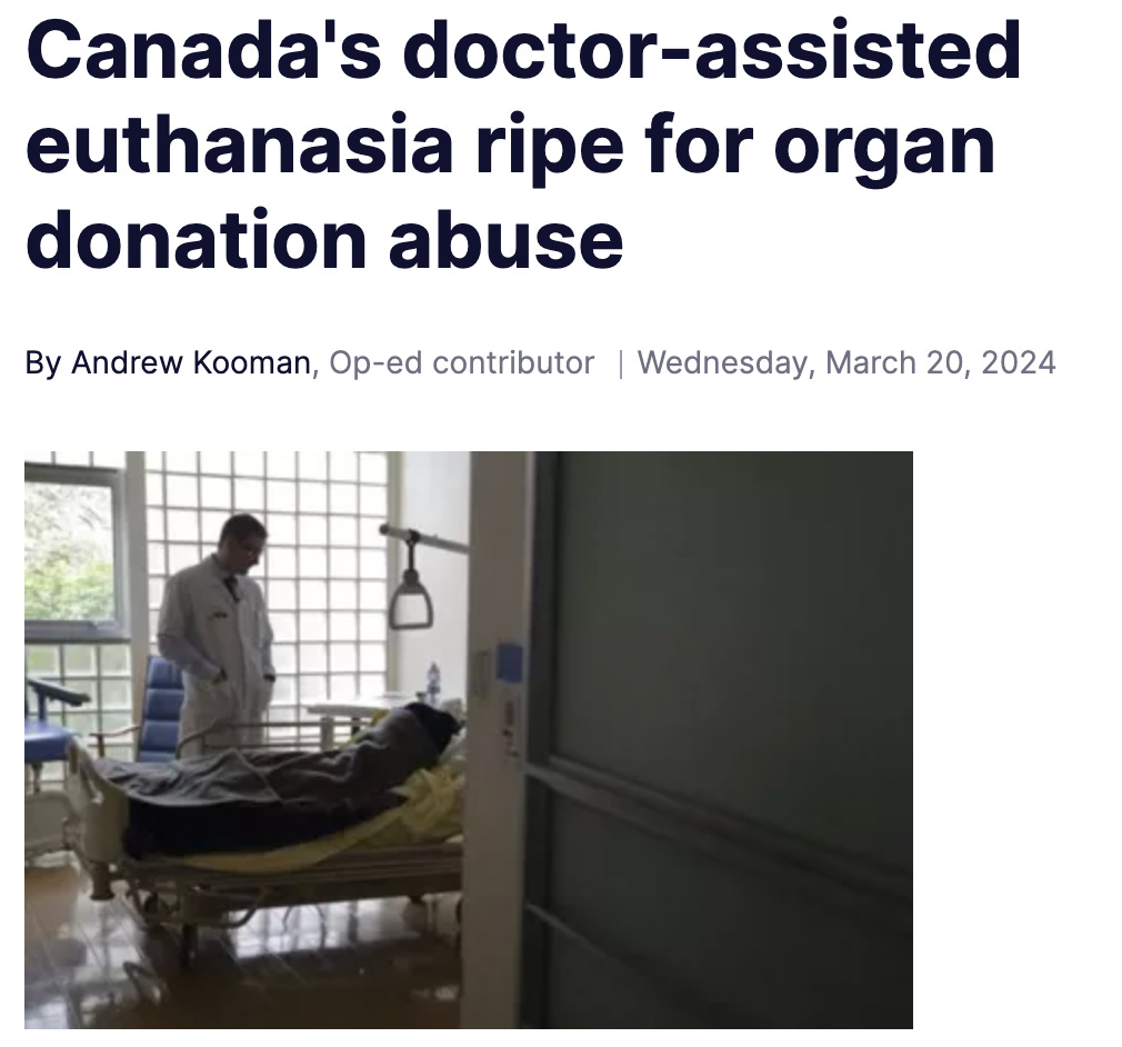 Op-ed in Christian Post about MAiD and organ donation - by Andrew Kooman