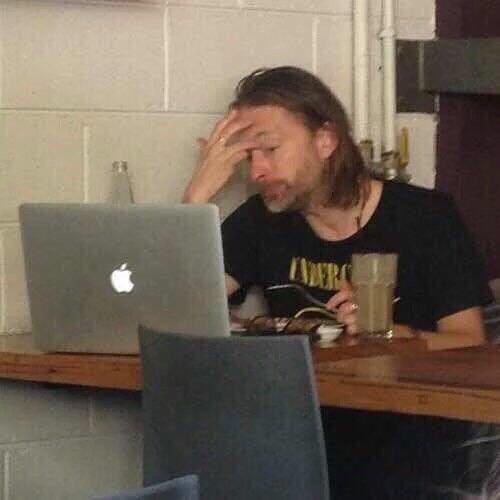 thom yorke doing things on Twitter: "thom yorke looking stressed out in  various restaurants https://t.co/hElg01UmTn" / Twitter