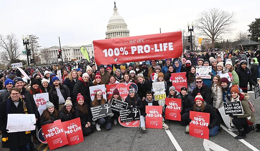 Zeci de mii de persoane la Marșul anual pentru Viață din Washington - VIDEO