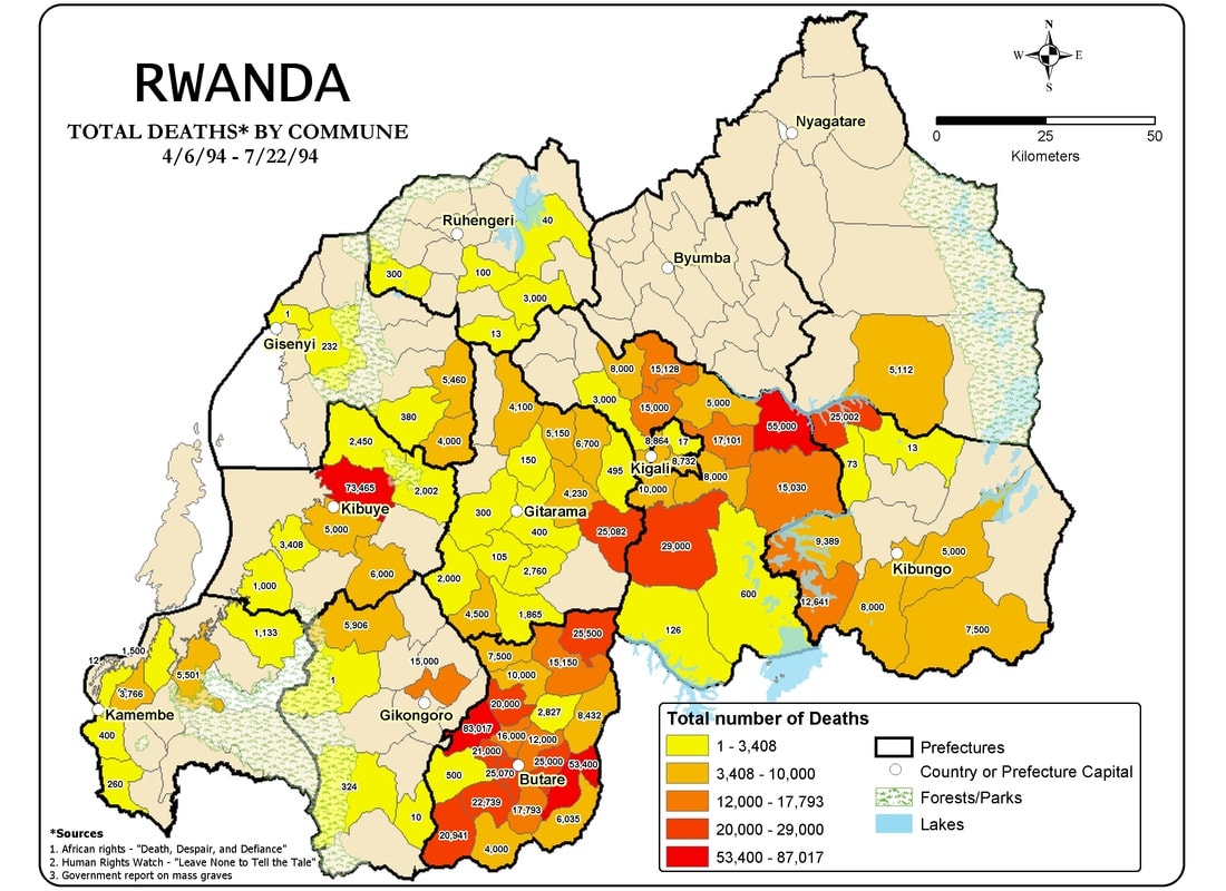 Map of Rwanda