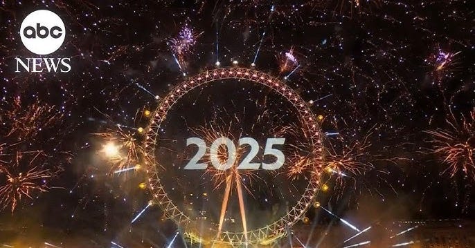 Big Ben strikes midnight as London rings in 2025