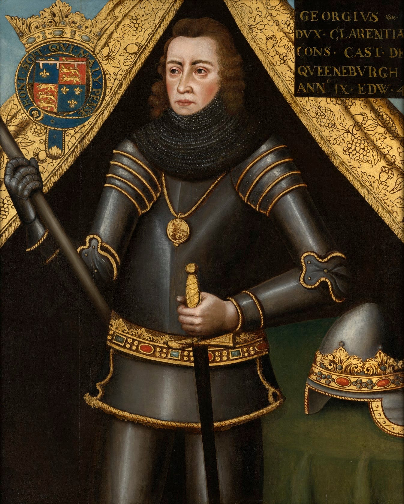 English School | Portrait of George Plantagenet, Duke of Clarence  (1449-1478), K.G. | Philip Mould & Company