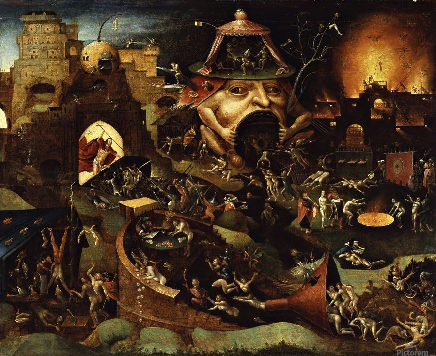 The Harrowing of Hell - Hieronymus Bosch