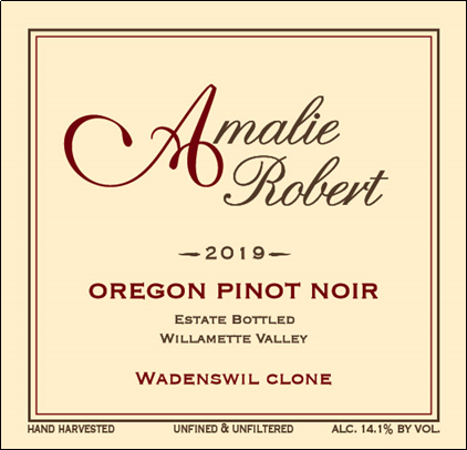 2019 Wadenswil Clone Pinot Noir label.