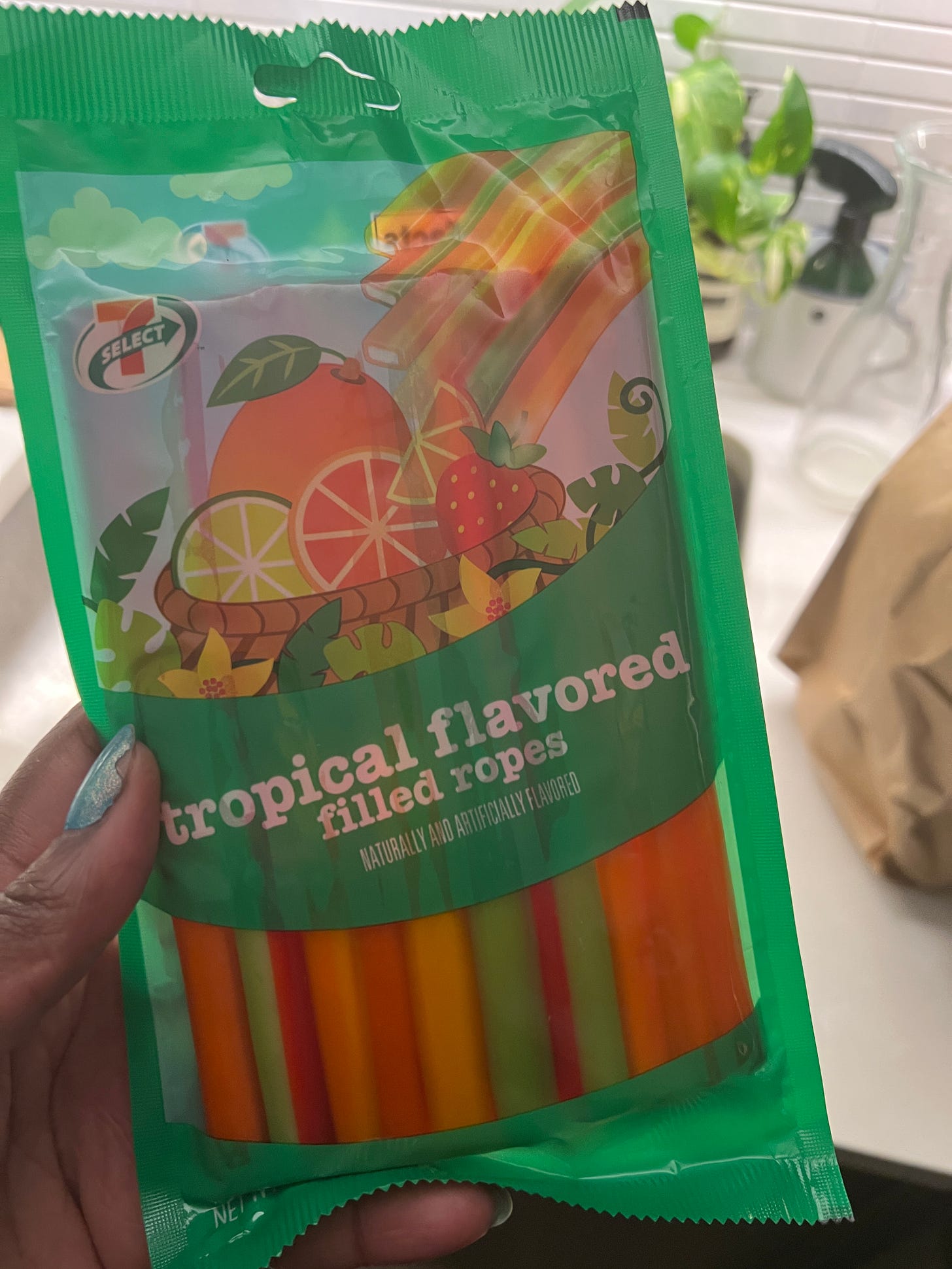 7 SELECT TROPICAL-FLAVORED FILLED ROPES