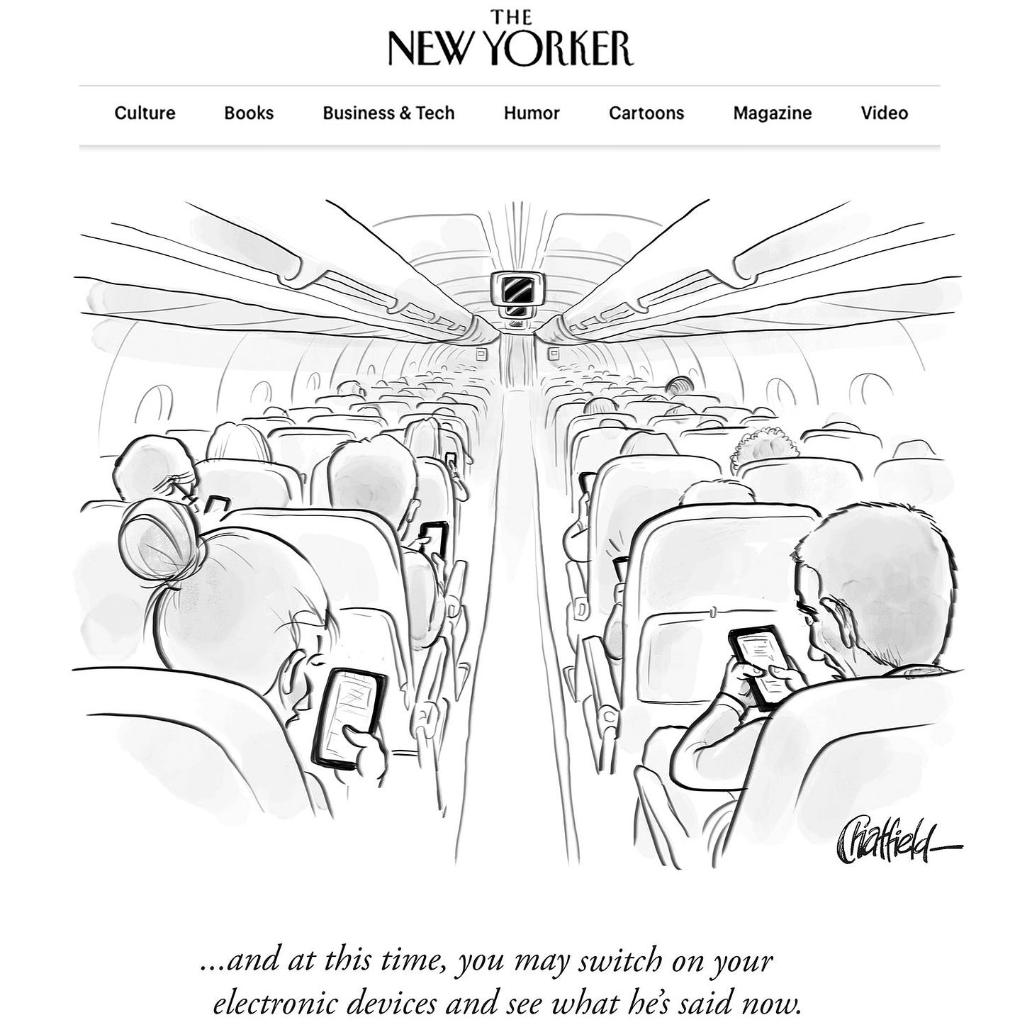 Today's New Yorker Daily Cartoon: See what he's said now... - New Yorker  Cartoonist Jason Chatfield