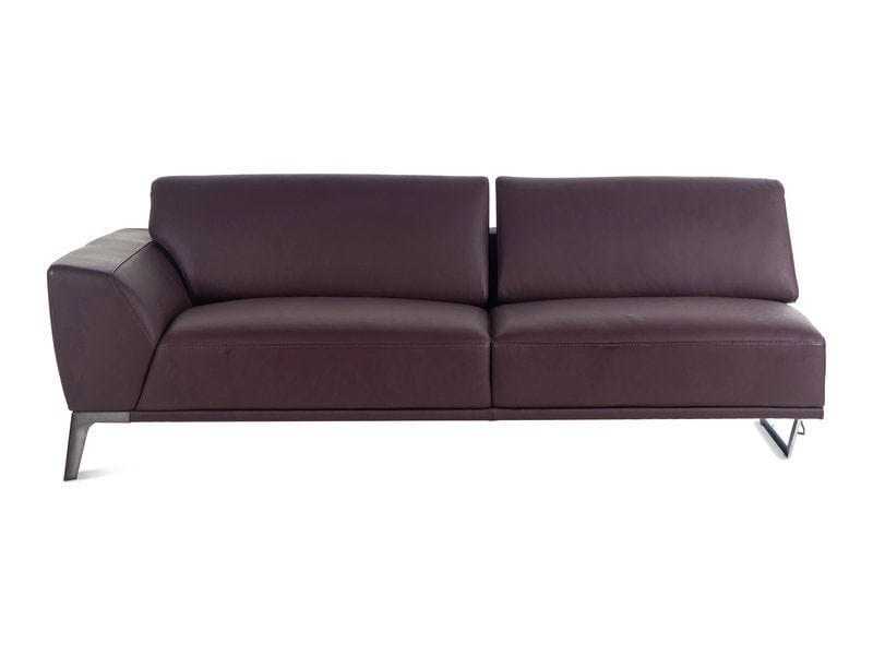 A Roche Bobois Leather-Upholstered Sectional Sofa