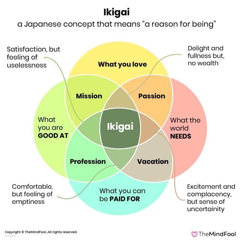 Ikigai is The Japanese Secret To A Long and Happy Life | TheMindFool