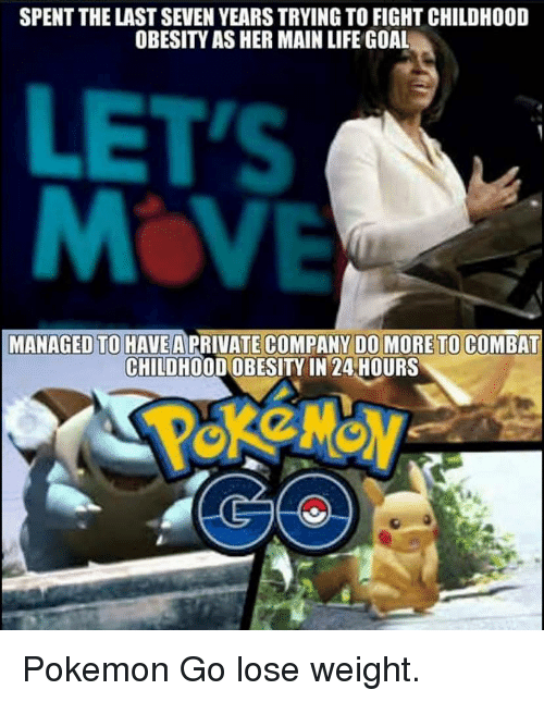 pokemon go for childhood obesity with michelle obama