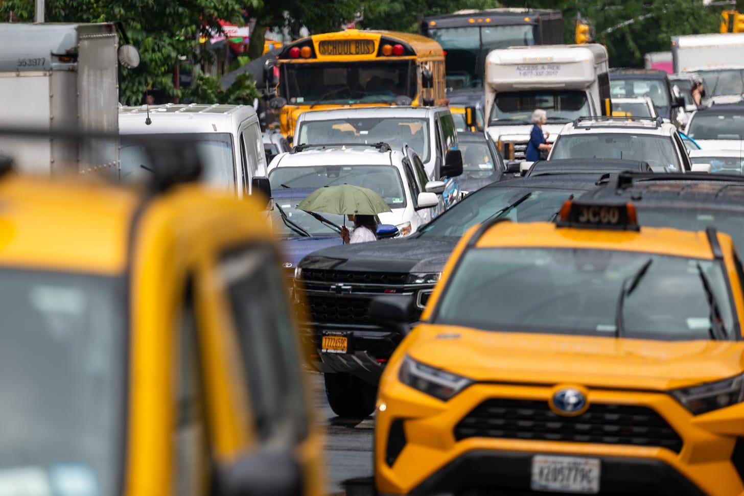 Photo of congestion in New York City.