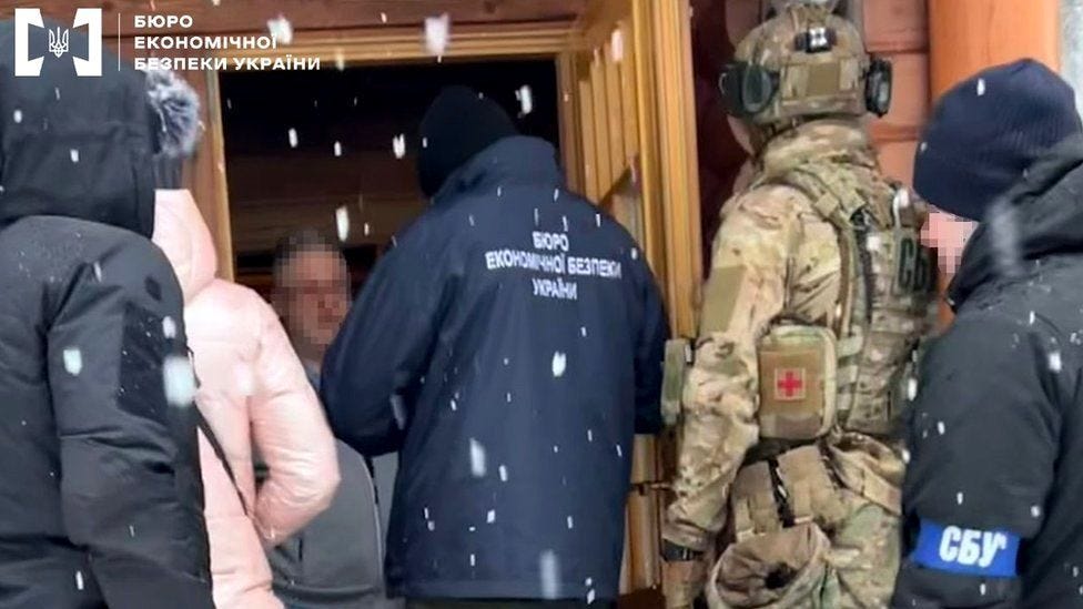 Detectives from Ukraine's economical  information    bureau entered Mr Kolomoisky's location   successful  Dnipro connected  Wednesday