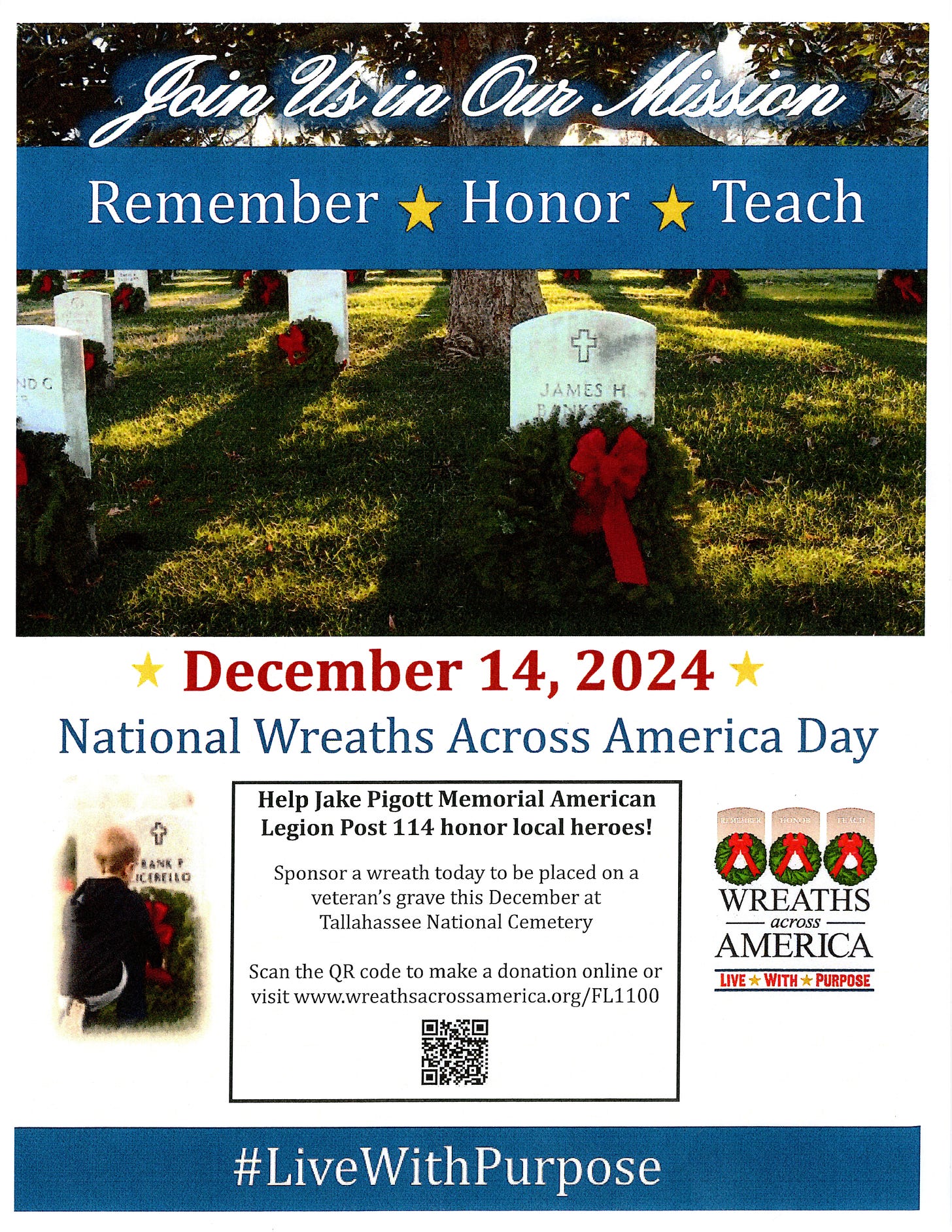 Wreaths Across America Tallahassee Florida