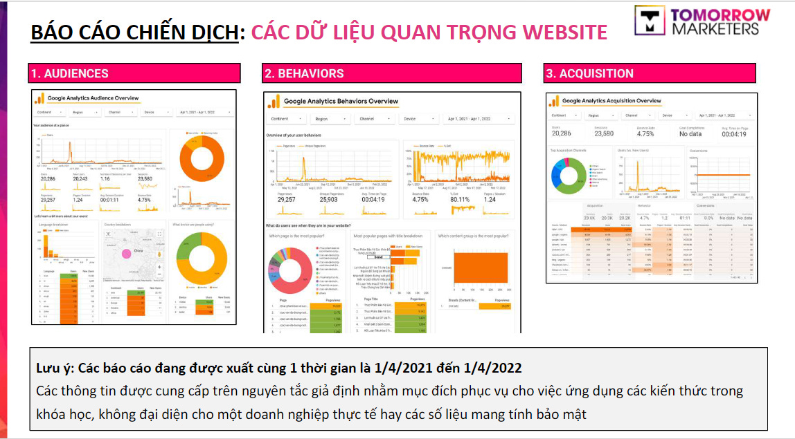 giữ màu sắc nhất quán trong báo cáo