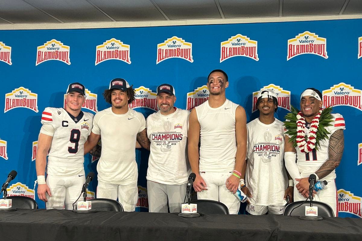 Alamo Bowl: What Jedd Fisch, Arizona Wildcats players said after win over  Oklahoma - Arizona Desert Swarm