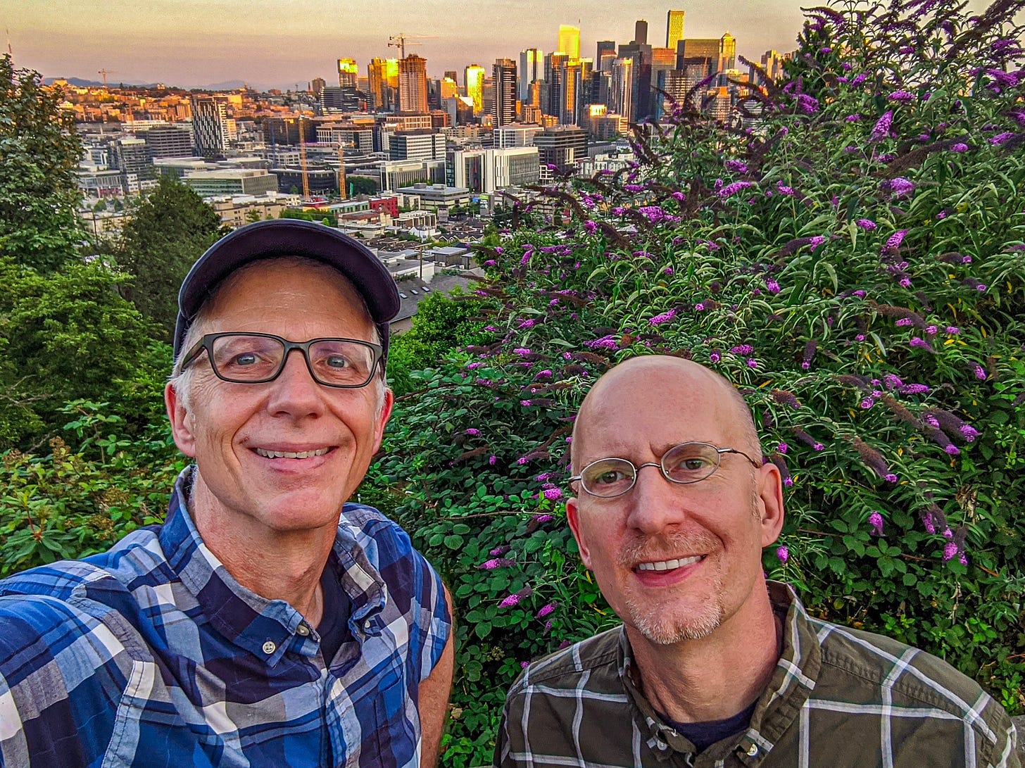 Michael and Brent in Seattle.