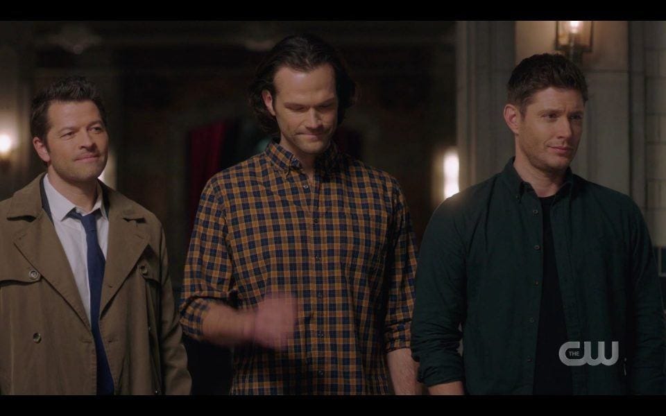 Castiel Winchester Brothers see Jody excited SPN