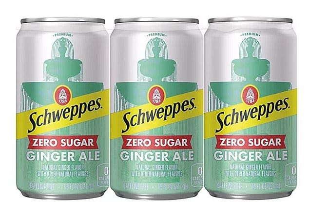 PepsiCo recalled some sugar-free and caffeine-free Schweppes Zero Sugar Ginger Ales on March 9 because they contain 'full sugar,' according to the FDA