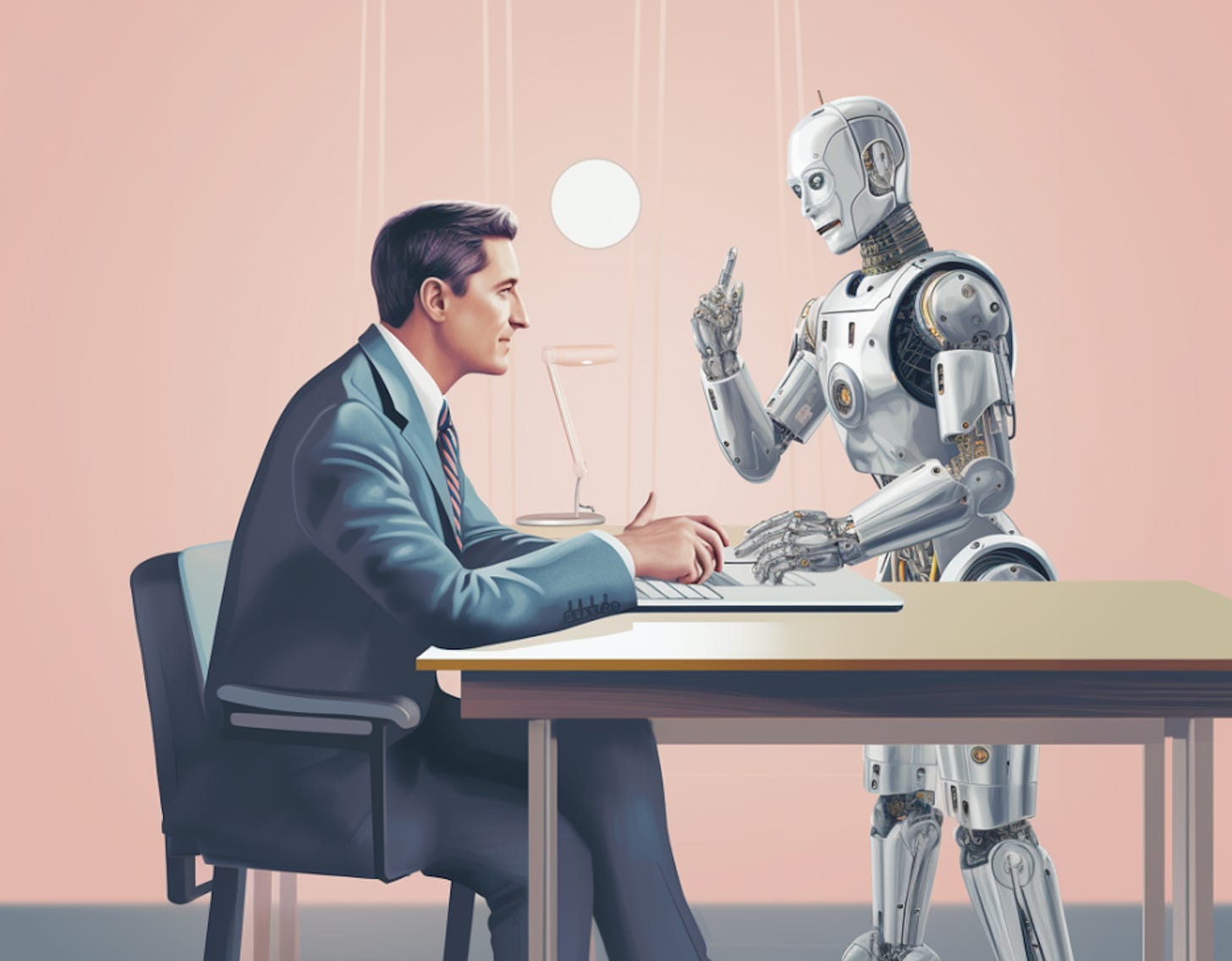 Robot and human
