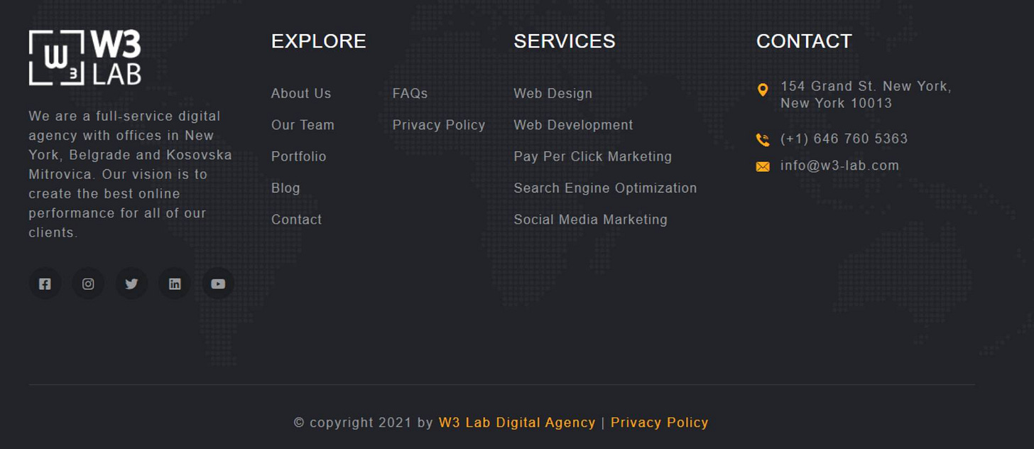 5 modern Website Footer Examples and what they should contain in 2020 5 modern Website Footer Examples and what they should contain in 2020