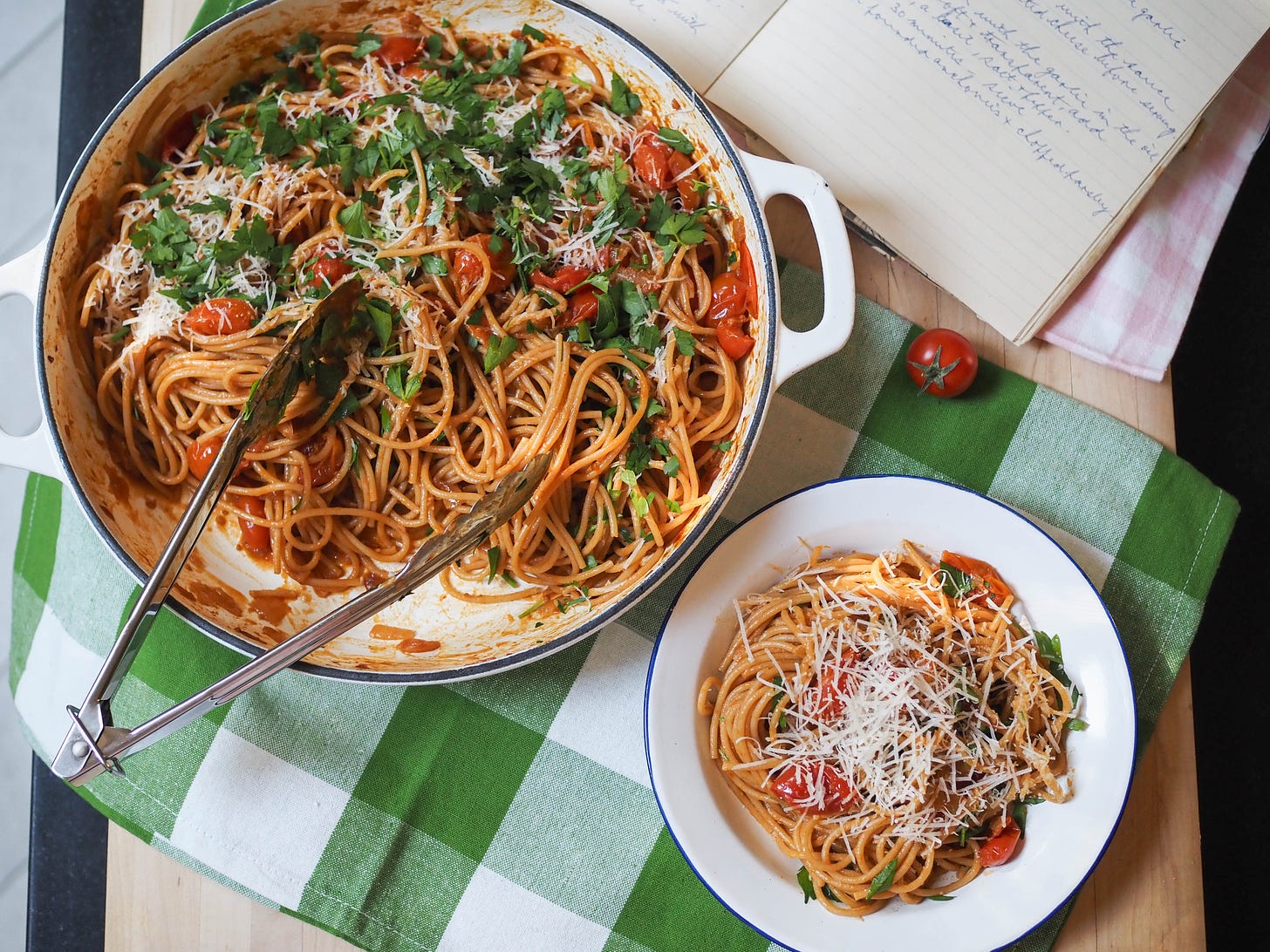 Spaghetti with Tomatoes and Anchovies