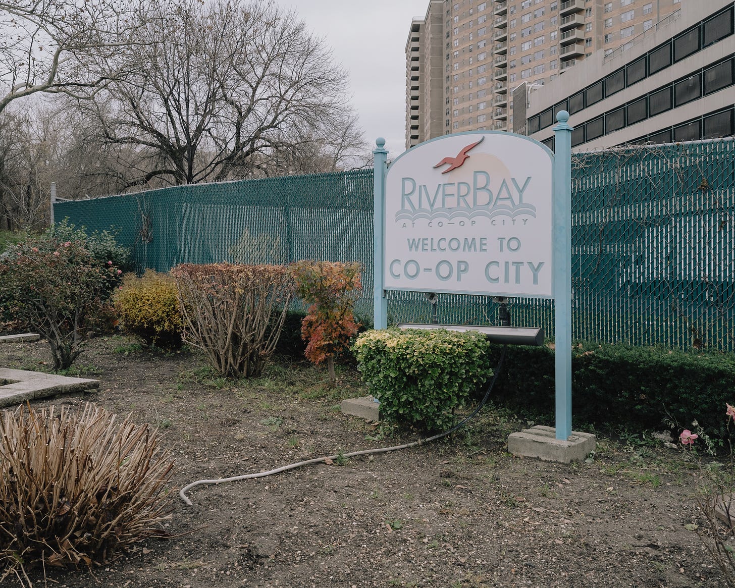 RiverBay Welcome to Co-op City sign