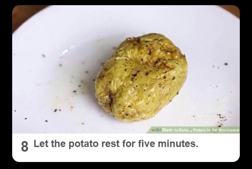 Antonia on Twitter: "@erinjeanwarde Let the potato rest for five minutes  https://t.co/xEMfLdriYM" / Twitter