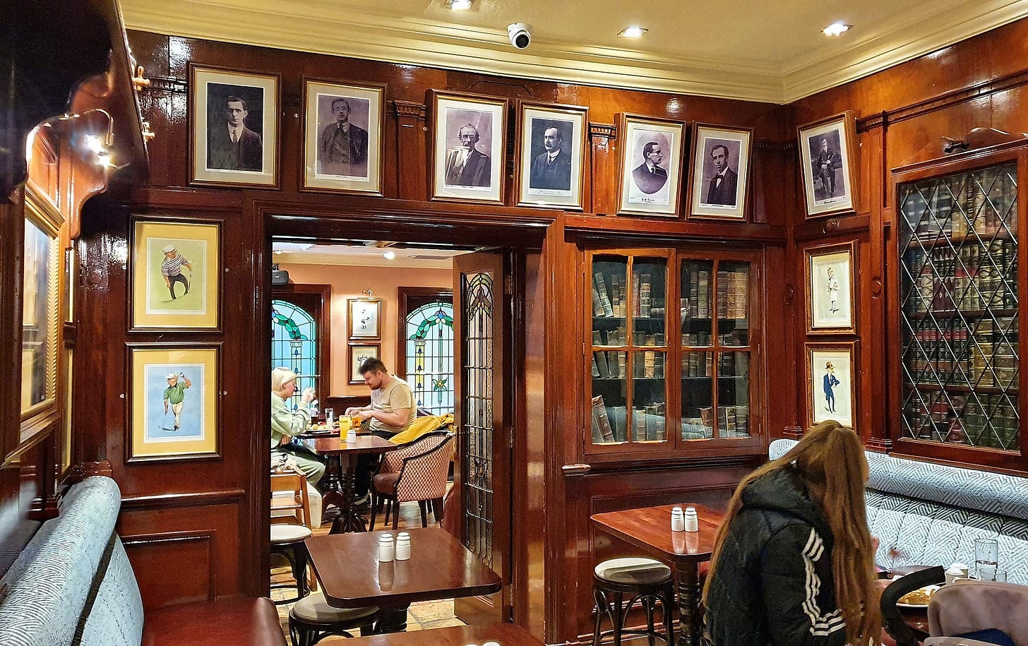 A cosy nook in the Thomas Francis Meagher Bar