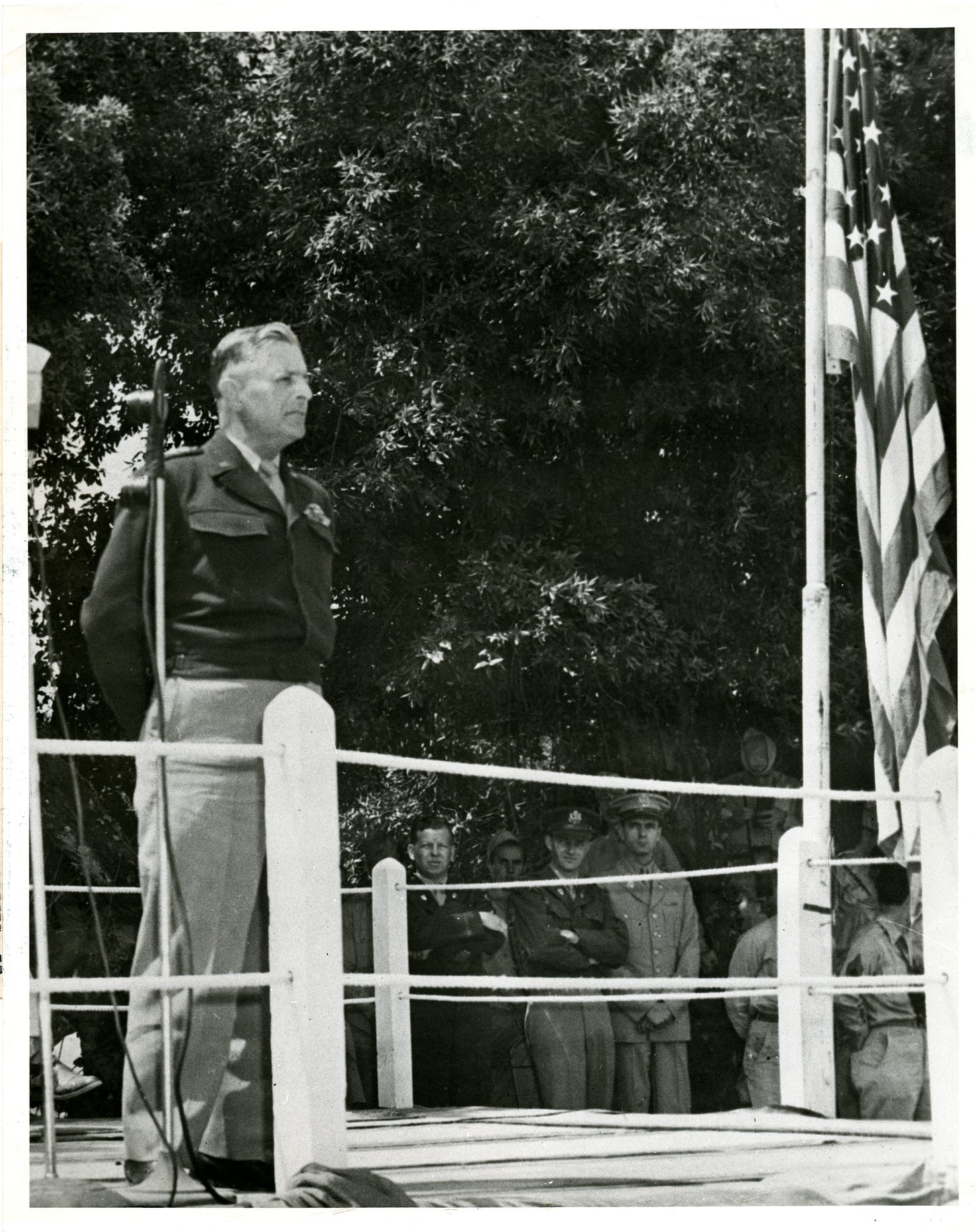 General Truscott paying tribute to fallen U.S. soldiers in Anzio, Italy,  May 1945 | The Digital Collections of the National WWII Museum : Oral  Histories