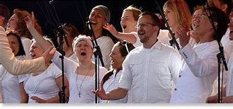 Image result for midlife middle aged men women people group in their forties singing singing singing singing