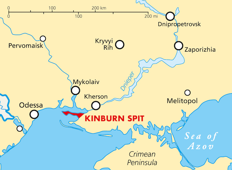 Ukraine war: why the Kinburn spit is of vital military significance and  opens up the recapture of Crimea