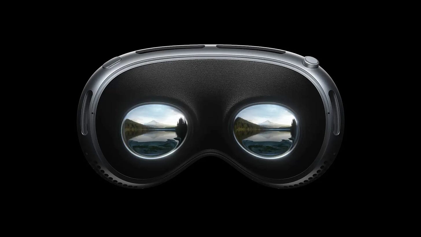It may look like a pair of nerdy ski goggles, but don’t scoff at the specs: Apple’s Vision Pro packs an impressive 23 million pixels—three times as many as you’d find in a 4K display. 