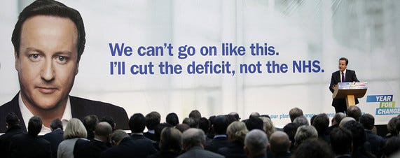 David Cameron the focus in new Conservative poster –  politicaladvertising.co.uk
