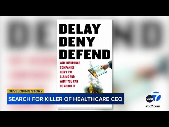 How book 'Delay, Deny, Defend' hints at motive for UnitedHealthcare CEO  murder - YouTube