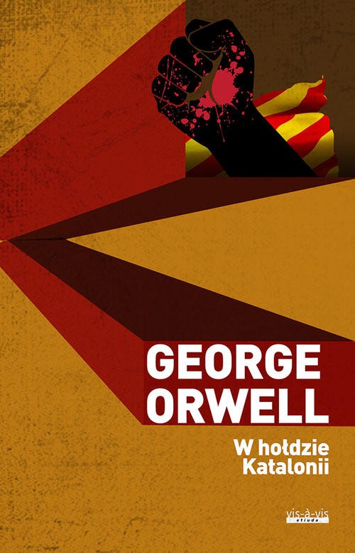 Okładka książki "W hołdzie Katalonii" Georga Orwella