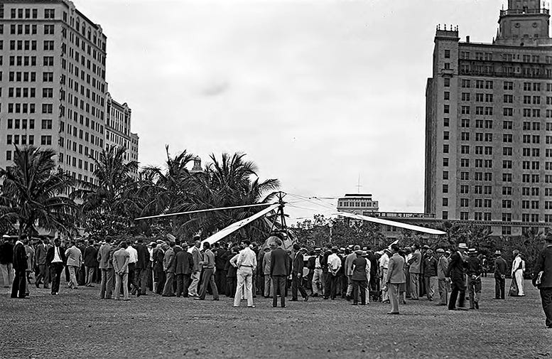 Autogiro Parked in Bayfront Park on January 11, 1931