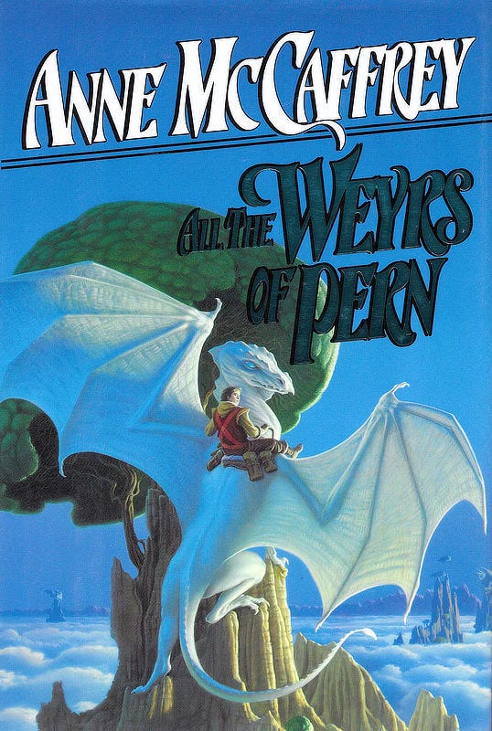 Book cover for ALL THE WEYRS OF PERN by Anne McCaffrey, published by Del Rey