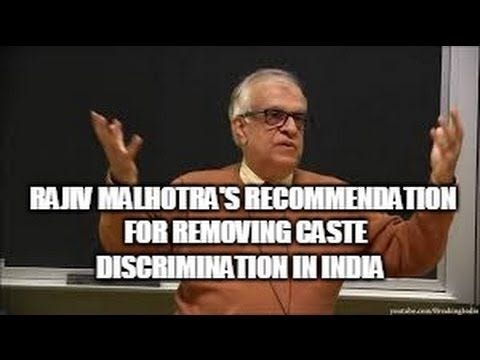 Removing Caste Discrimination in India: Rajiv Malhotra #4