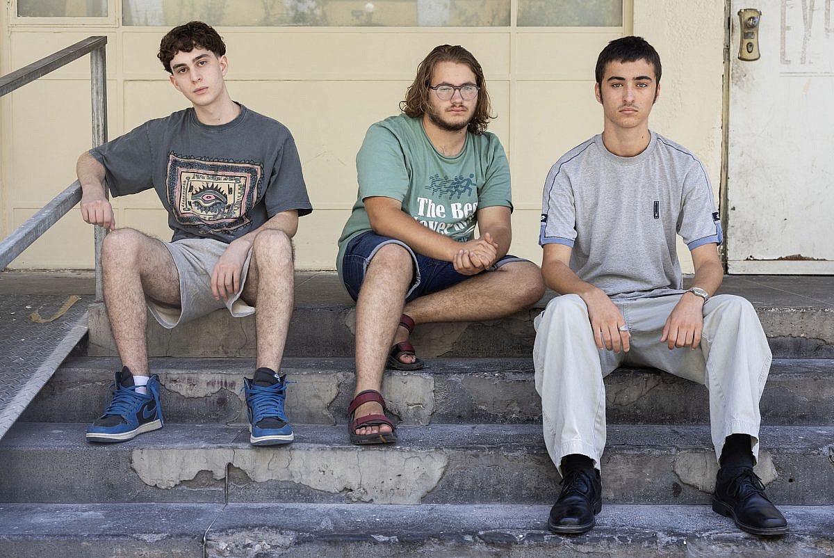 Conscientious objectors Yuval Moav, Itamar Greenberg, and Oryan Mueller. (Oren Ziv)