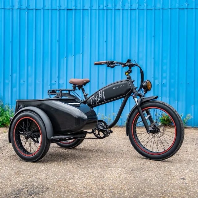 A closer look at the MOD Easy SideCar 3 electric bike on full display 