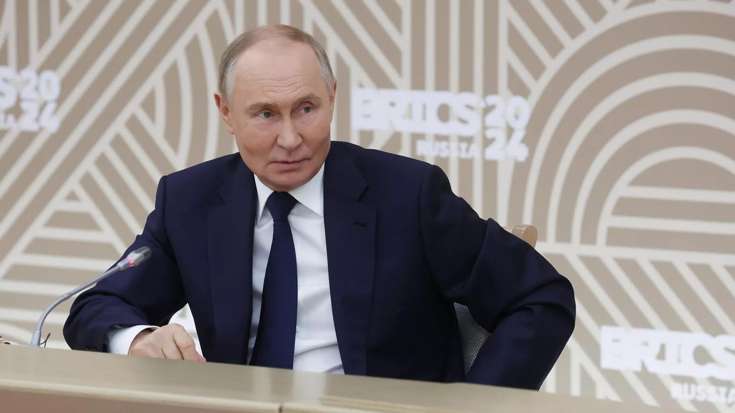 Russian President Vladimir Putin held a meeting with representatives of leading media of the BRICS countries - Sputnik International, 1920, 23.10.2024