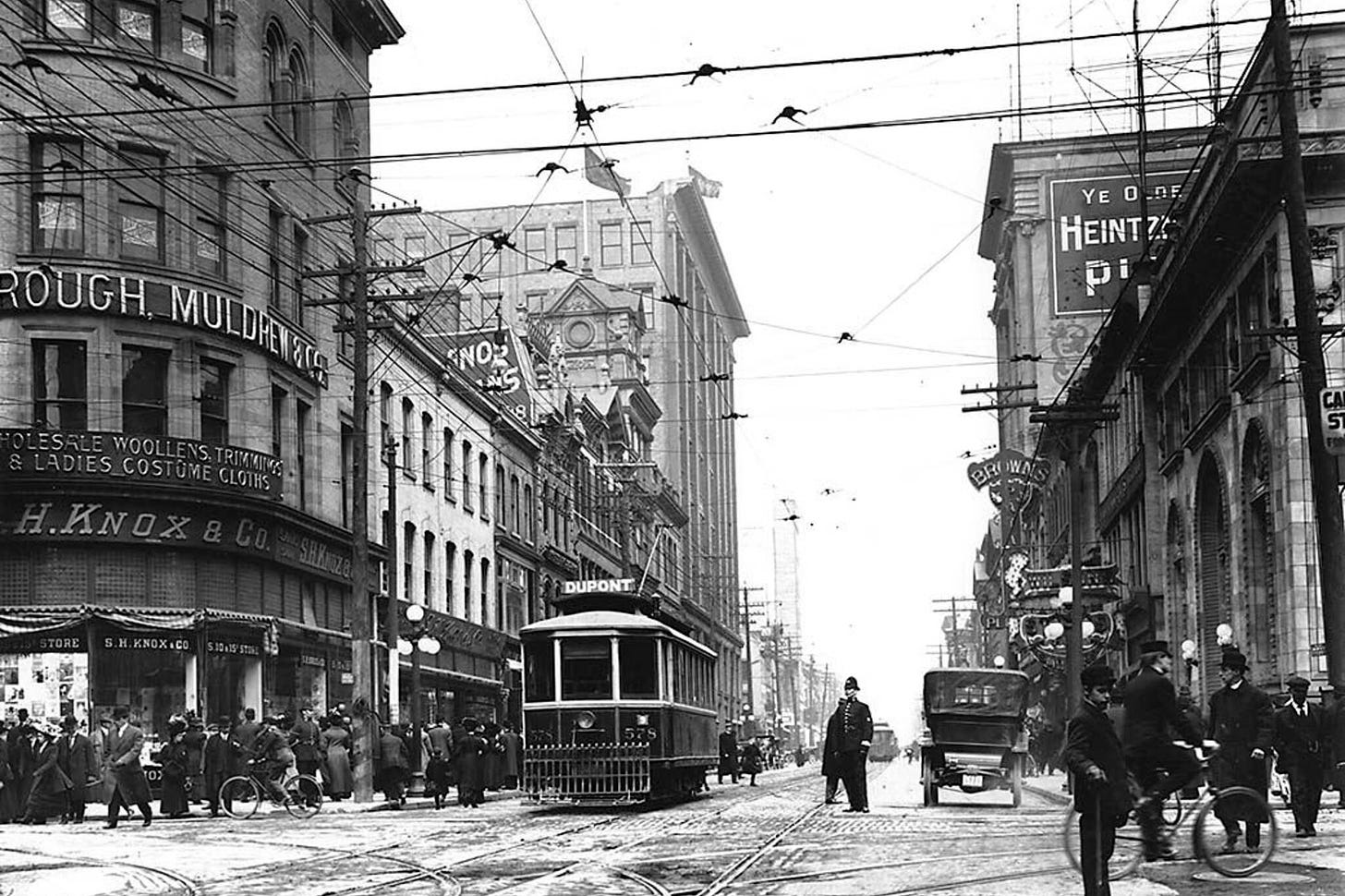10 major Toronto intersections as they were 100 years ago
