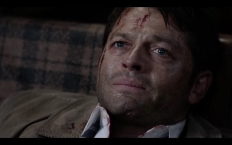 supernatural 1212 castiel love wounds