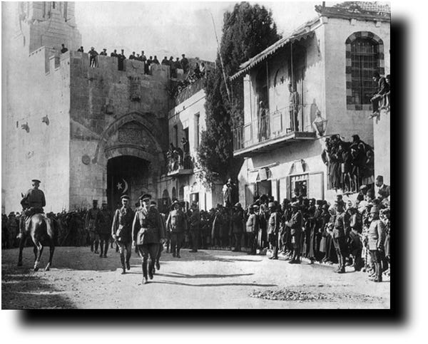 World War I - Photo of Allenby Entering Jerusalem (1917)