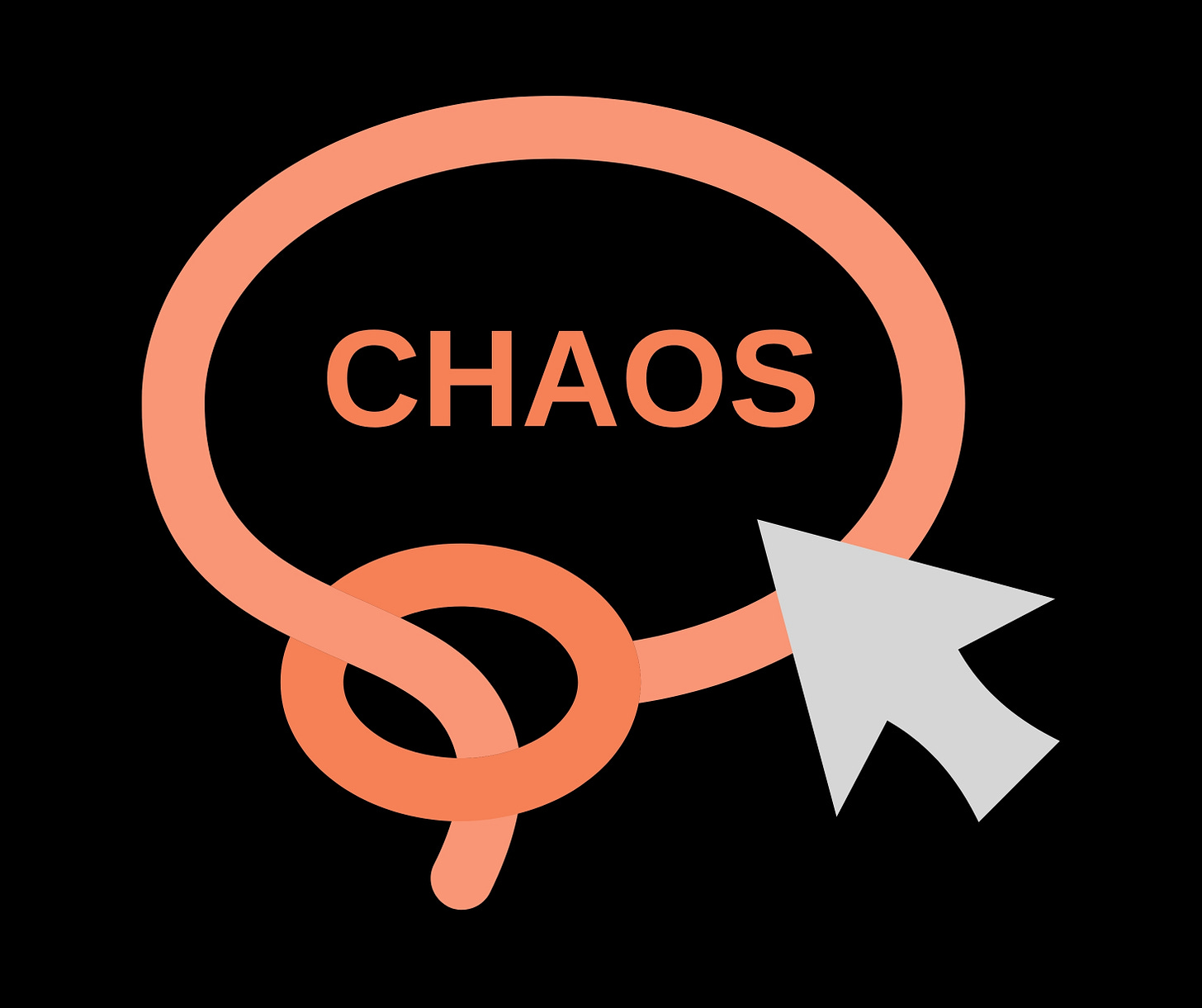 Lasso with the word Chaos inside.